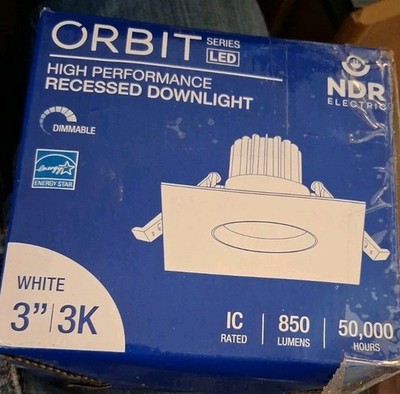 Orbit  High Performance Led Electric 3'' 3K White Recessed Downlights IC RATED
