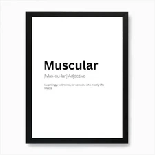 Muscular Definition Meaning 1 Art P Framed Wall Art Poster Canvas Print Picture