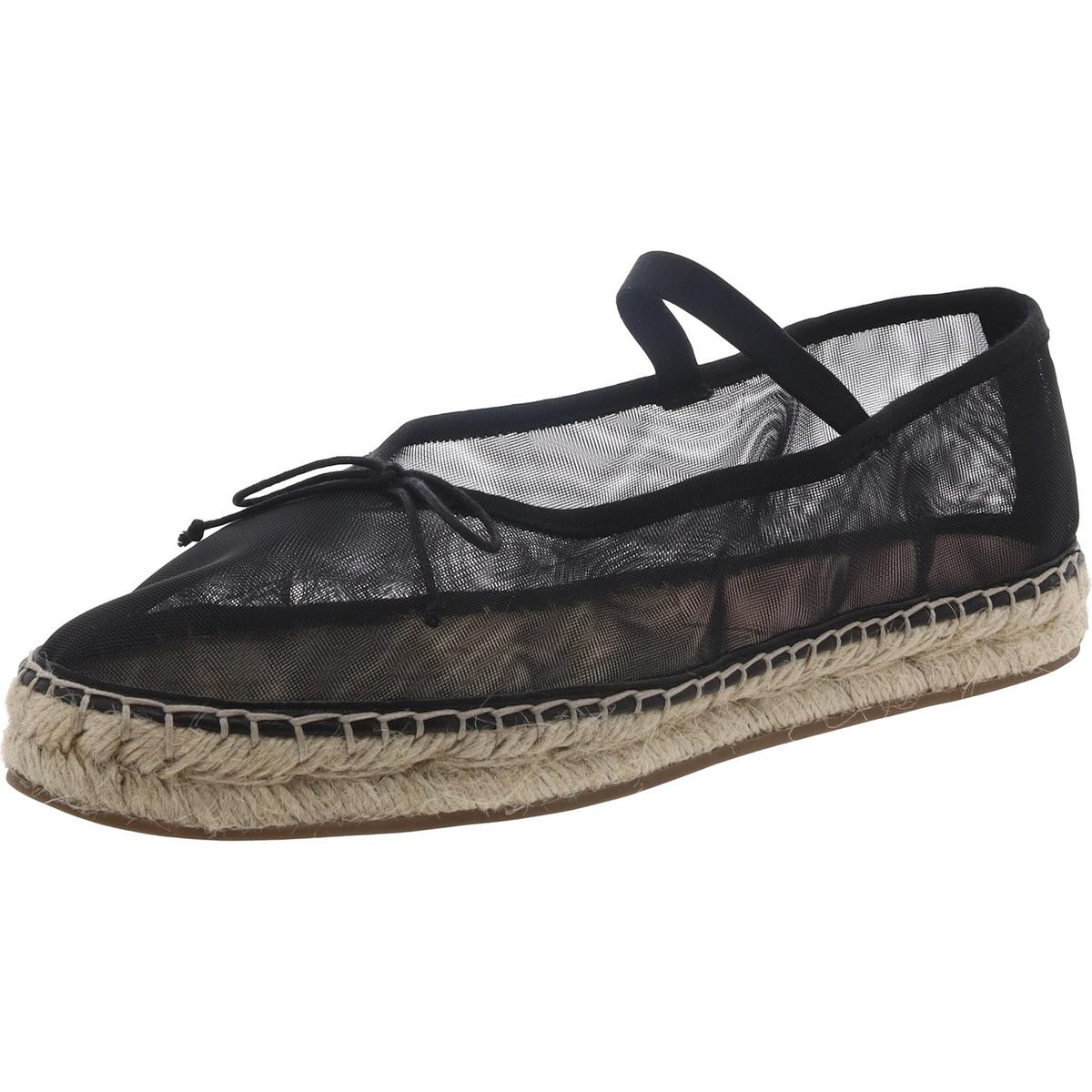 Женские повседневные туфли на плоской подошве из сетчатого материала черного цвета Loeffler Randall 10 Medium (B, M) BHFO 9722