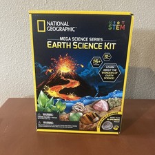 National Geographic Earth Science Kit Mega Science Series STEM Open Box Unused