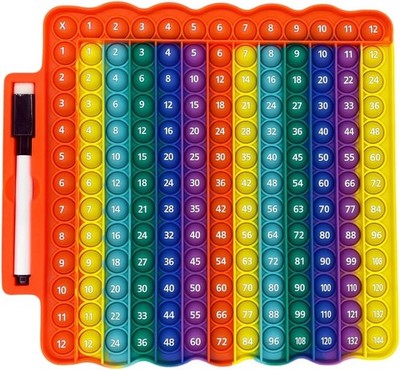 e2 Multiplication Games Flash Cards 3rd Grade pop Fidget Learning Toy... 