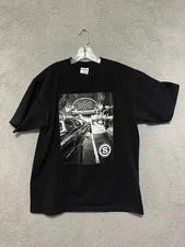 Streetwise Mens Shirt Size XL Graphic Black Short Sleeve Adult Cotton