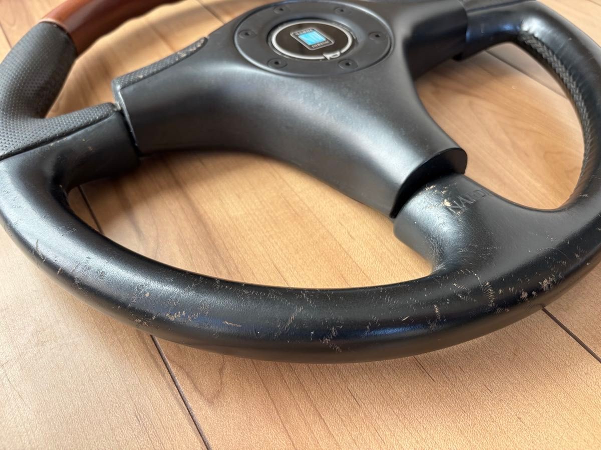 NARDI Z5 Wood Leather Steering Wheel 360mm Black JDM NA NB R32 S13