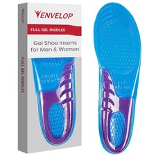 Envelop Gel Insoles for Men - Shoe Inserts for Walking, Running, Hiking -