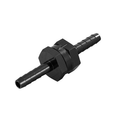 APS Aluminium Einwegventil mit 8 mm Steckverschraubungen - Schwarz