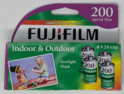 FUJIFILM 200 Speed Film 4x24 Exposure Rolls EXPIRED 2013 New Old Sealed 4 Pack