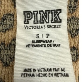 Victoria&rsquo;s Secret PINK Leopard One-Piece Pajamas Women&rsquo;s Small Butt Flap Pjs
