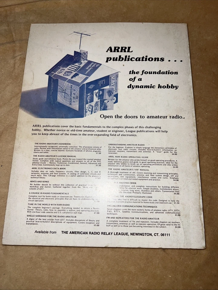 ARRL Ham Radio Operating Guide SIGNED BY ROB HAGERTY 1976 - Image 2 of 4