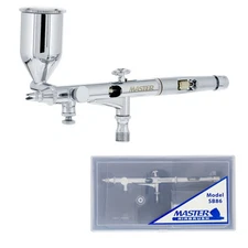 Master SB86 High Detail Control Side Feed Gravity Airbrush Set Kit Fine .2mm Tip