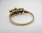 10K Yellow Gold Heart Topaz, Aquamarine Ring Size 8.25 2.5 Gr [R379] — photo 9