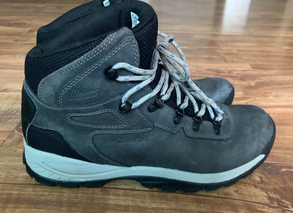 Columbia Omni Grip Mujer Impermeable Cuero Parte Superior Alta Aire Libre Senderismo Zapatos Talla 11 Foto 4 de 4