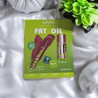 NYX Fat Oil Slick Click Lip Balm 3pc Set   Viral, Main, Mood   NEW!