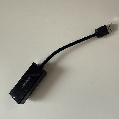 Used UGREEN USB 3.0 to Gigabit Ethernet Adapter Laptop/PC/MacBook & Switch