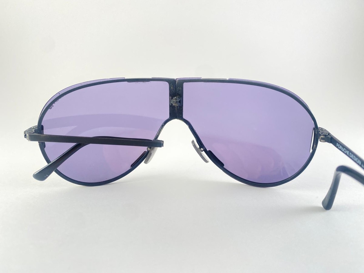 小物 Porsche Design by Carrera 5629 90 VINTAGE PORSCHE DESIGN FOLDABLE 5629 90 BLACK FRAME GREY LENS 1980