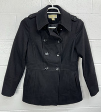 Michael Kors Women's Wool Double Button Pea Coat WPL 7888 / Size Small