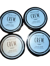 AMERICAN CREW Men's Fiber Texturizer Matte Hi Hold Low Shine - 3 Oz. (Lot Of 4)