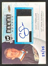 2010-11 The Cup Auto Draft Boards #DB-CF Cam Fowler Autograph RC Auto /25