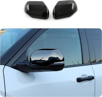 For 2022-2025 Toyota Tundra GLOSS BLACK Mirror Covers Trims Overlay W/ Signal