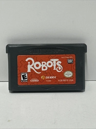 Robots Cartridge Nintendo Game Boy Advance SP GBA Authentic Tested