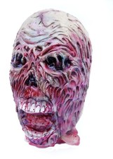 Life Size Halloween Props Scary Walking Dead Zombie Rotten Melting Burnt Head