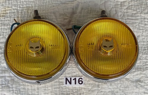 Marchal 810 5.75" Fog Driving Lights with NOS Covers- Carello Hella Cibie Bosch - Picture 2 of 7
