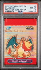 Charizard Topps Pop-Up Animation Series 3 PSA 8 NM-MINT