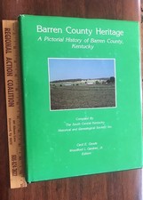 Antique Kentucky History Book Barren County Bowling Green Glascow Estate