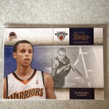 Panini 2009-10 Studio Stephen Curry Rookie #129 Golden State Warriors Card. rookie card picture