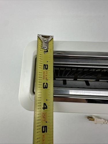 Tostadora Rowenta TP 100-C Sensor Electrónico Dos Rebanadas Blanca Hecho en Alemania Ranura Larga - Imagen 9 de 18