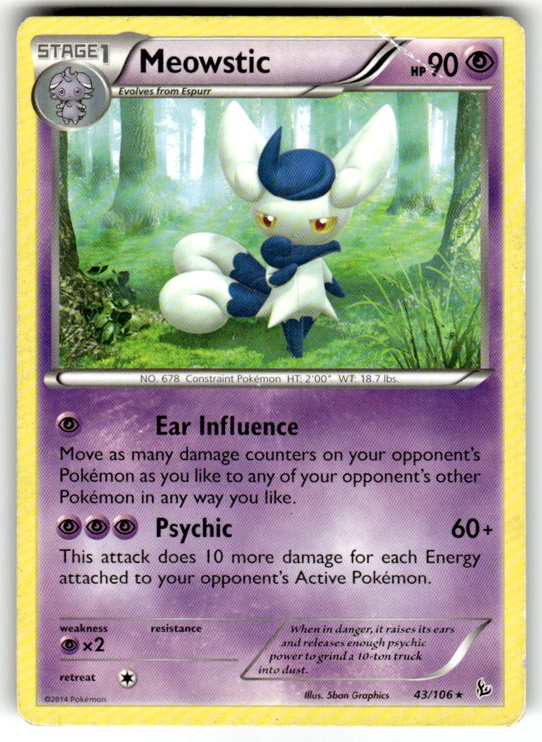 XY - Flashfire #43/106 Meowstic