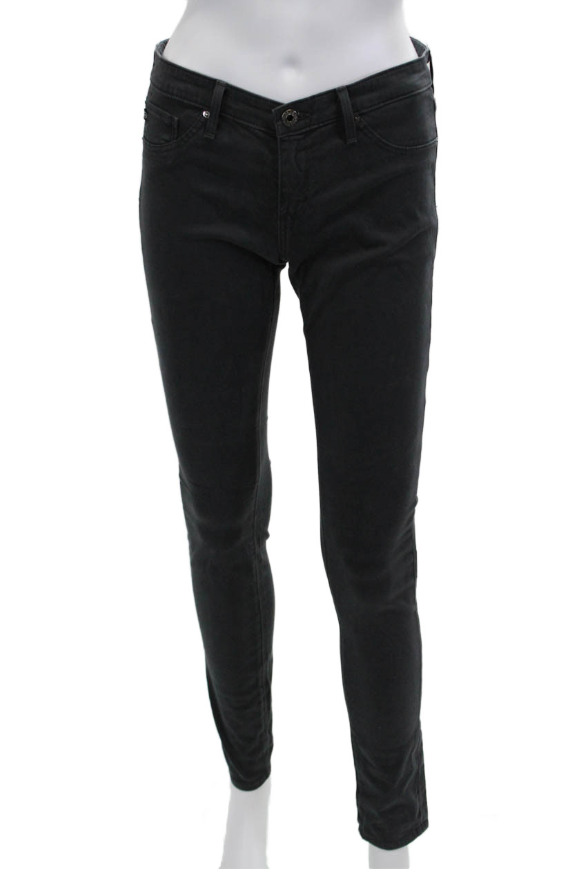 AG Adriano Goldschmied Womens Skinny Black Jeans Size 27