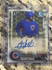 Marketplace image: 2016 Bowman Chrome Prospect Eddy Julio Martinez Superfractor Auto 1/1