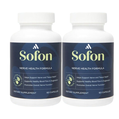 2-Pack Sofon Capsules   All Natural Super Nerve Health Support - 120 Caps