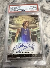 2024-25 Inception Memory Lane Marks Holo Gold 09/50 Dirk Nowitzki Auto HOF