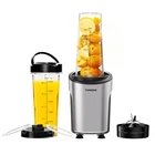 Tomeem Blender for Shakes & Smoothies with 20 oz Travel Lid, 450 W, Mixer Juicer