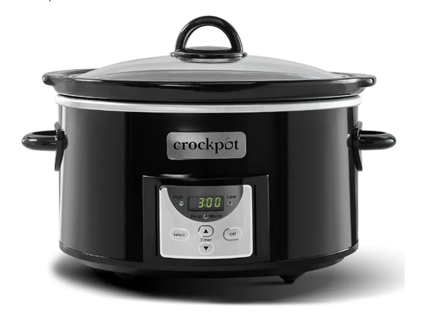 Crock-Pot Portable 4 Quart Stainless Steel Large Slow Cooker for Small Kitchen