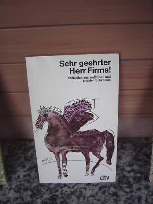 Sehr geehrter Herr Firma!, aus dem dtv Verlag