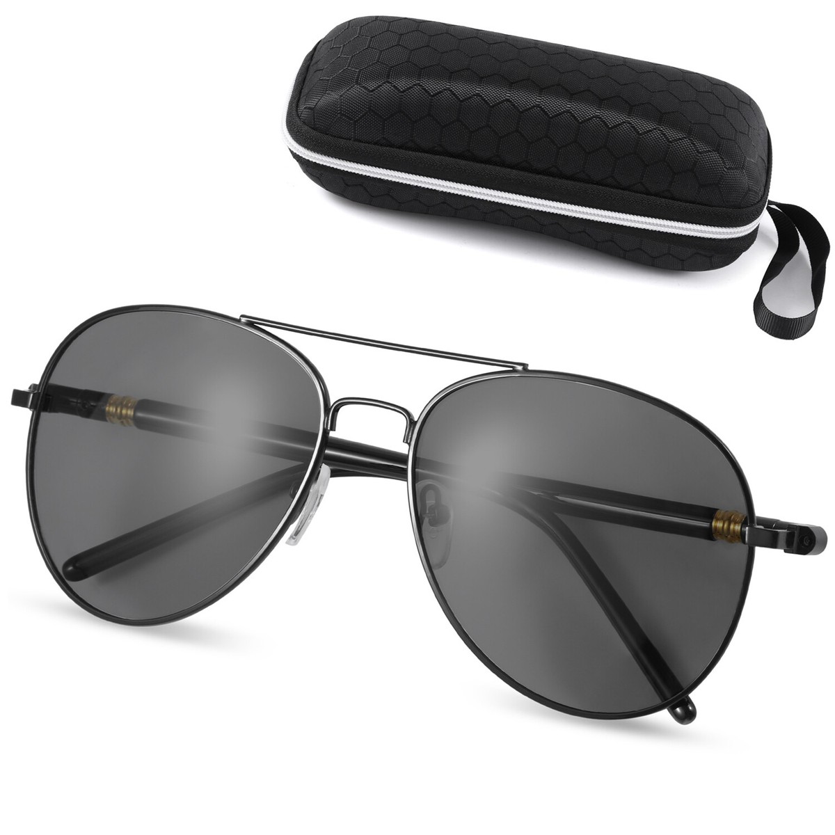 Premium Military Style Classic Aviator Sunglasses Polarized, 100