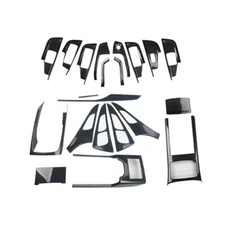 Fit For Audi A6L 2012-2018 ABS Carbon Fiber Interior Decoration Frame Cover Trim