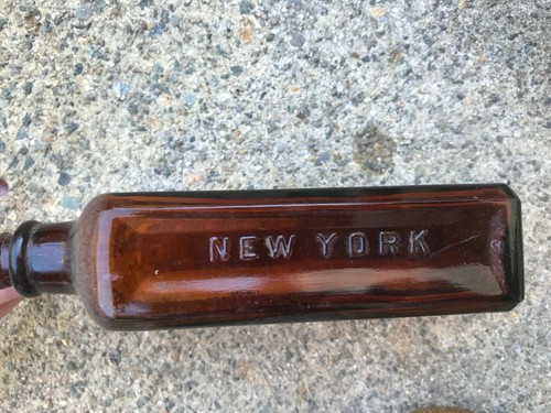 Vintage antike 20er Jahre Kleeblätter Imperial Räude Medizin braune Flasche New York 6,5 Unzen - Bild 4 von 7