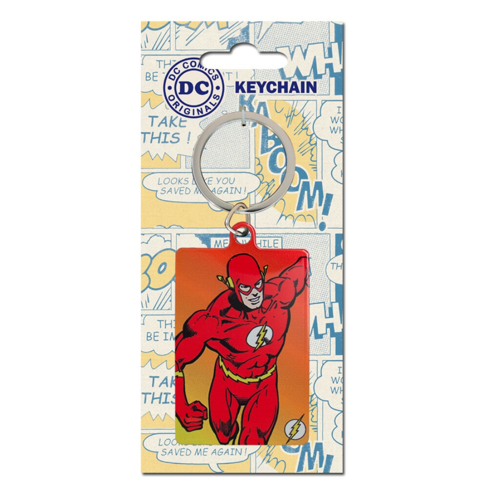 DC Comics MK38755C The Flash Premium Steel Licensed Keychain-Keyring
