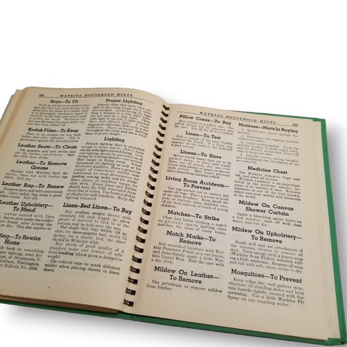 Watkins Household Hints Book 1941 Elaine Allen Green Kitchen Decor Vtg Housewife - Picture 12 of 21
