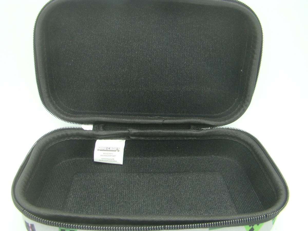 Minecraft Hard Shell Pencil Case - Zipper Closure With Character Designs