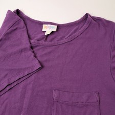 Lularoe|Women|Dress Tunic T-Shirt Hi-Low|Size XXS|Purple|Short Sleeve|Stretchy