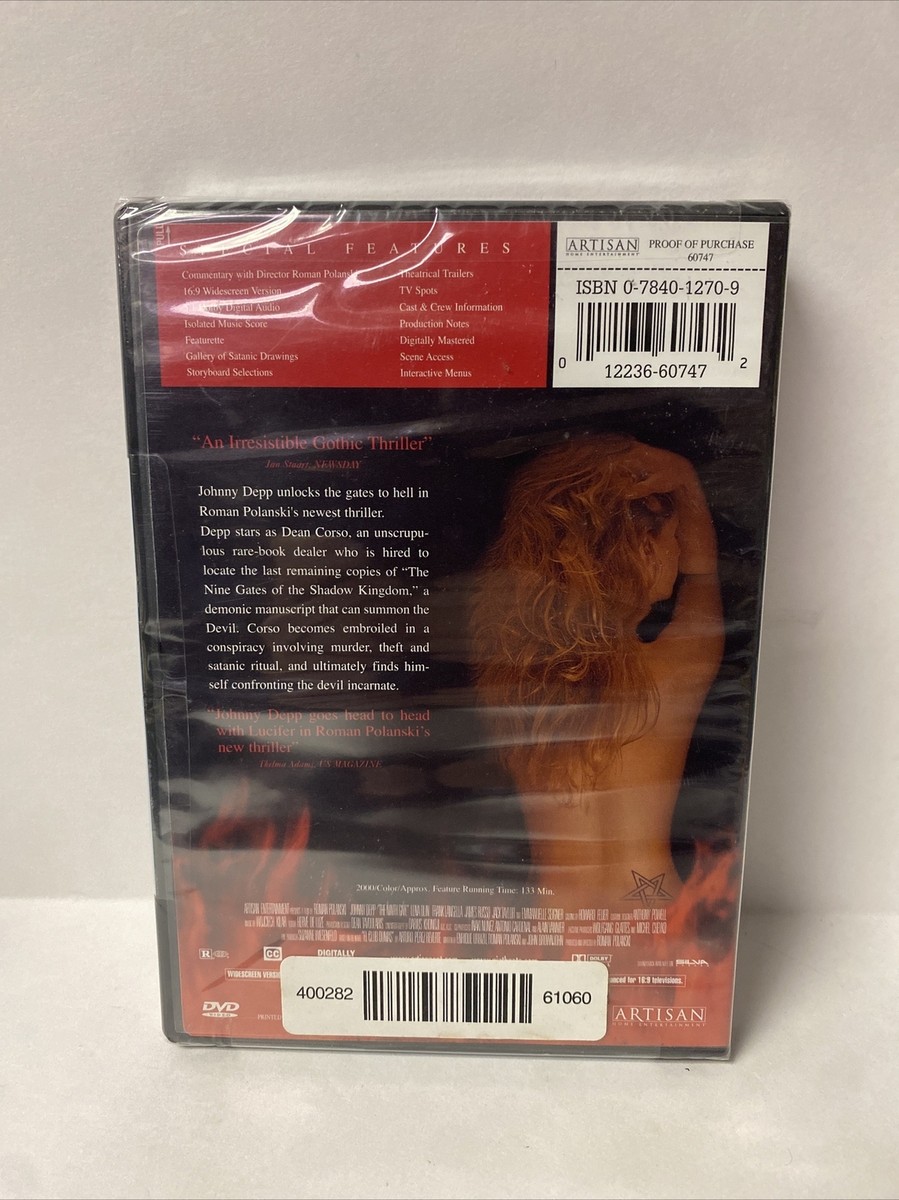 DVD Horror Thriller Demon Devil Movie THE NINTH GATE Johnny Depp