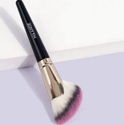 1pc Maange Angled Kabuki Blush Bronzer Brush - Ultra-Soft Synthetic Bristles