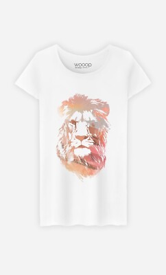 Damen Kurzarm T-Shirt Farbe weiß DESERT LION