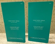 SET OF 2 Moroccanoil NIGHT BODY SERUM TRIAL TRAVEL SIZE .13 oz. / 4 ml each NEW