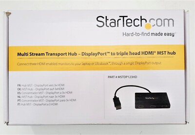 StarTech.com Multi Monitor DisplayPort to 3 PORT HDMI MST Hub - MSTDP123HP