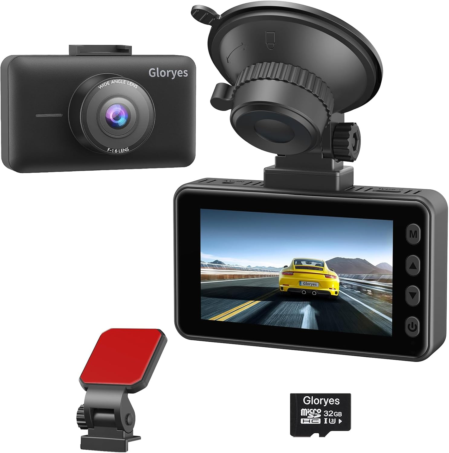 Vital 4K Ultra HD Dashcam for Cars with Front Camera and Dashboard Mount